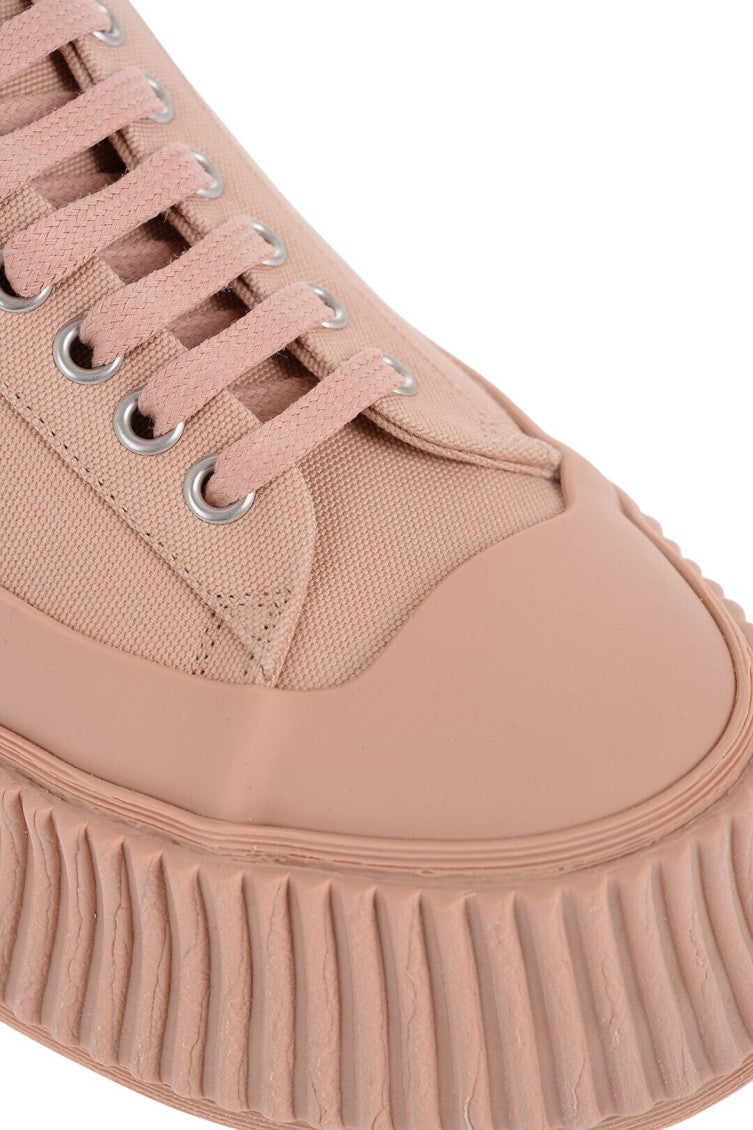 Pink Lace Up Sneakers 3