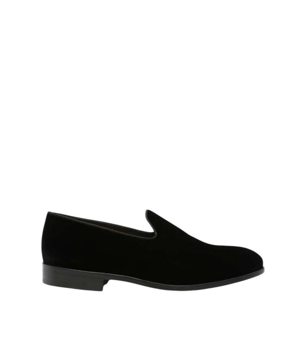 Black Velvet Loafers 1