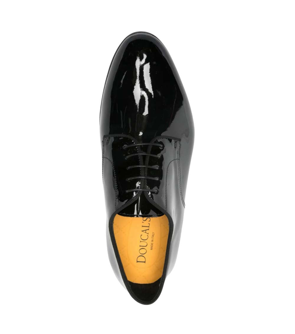 Black Leather  Finish Lace Up Dress Shoe 3