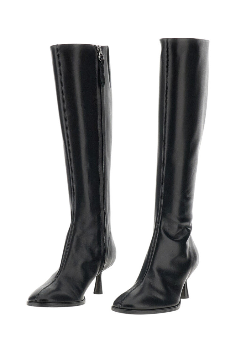 Black Zipper Boots 2