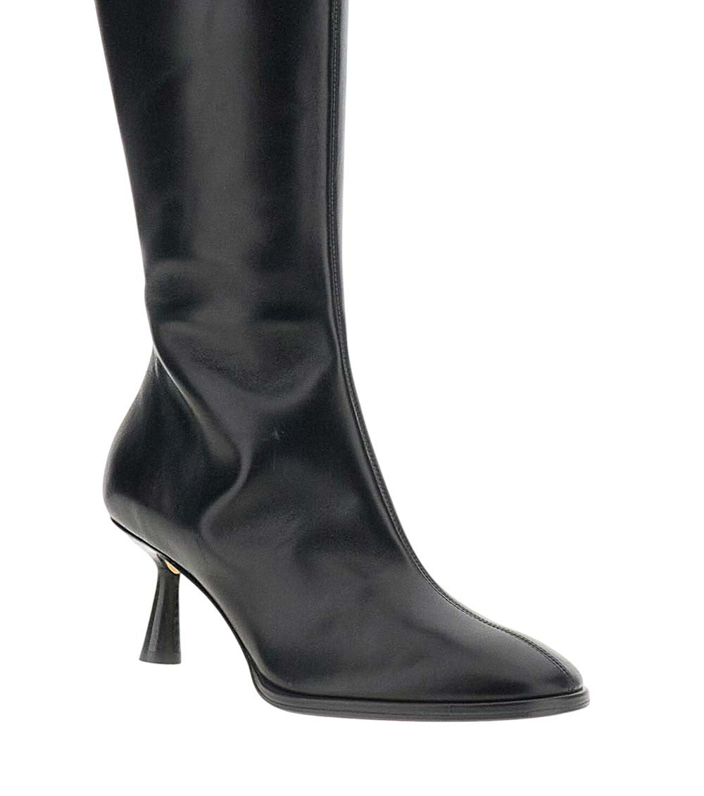 Black Zipper Boots 4