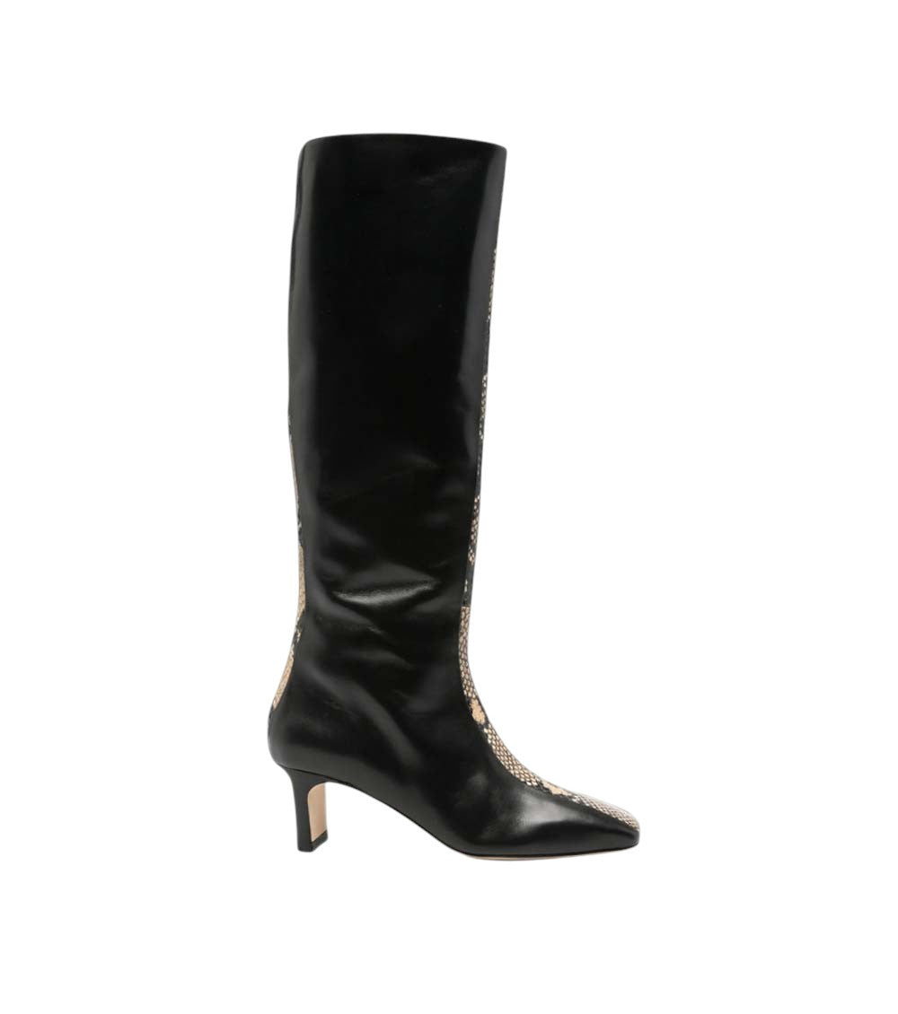 Black Animal Print Bita Boots 1