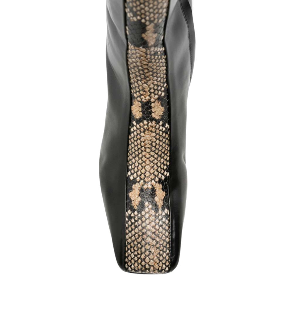 Black Animal Print Bita Boots 4