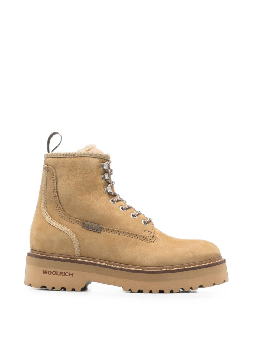 Beige Logo Boots 1