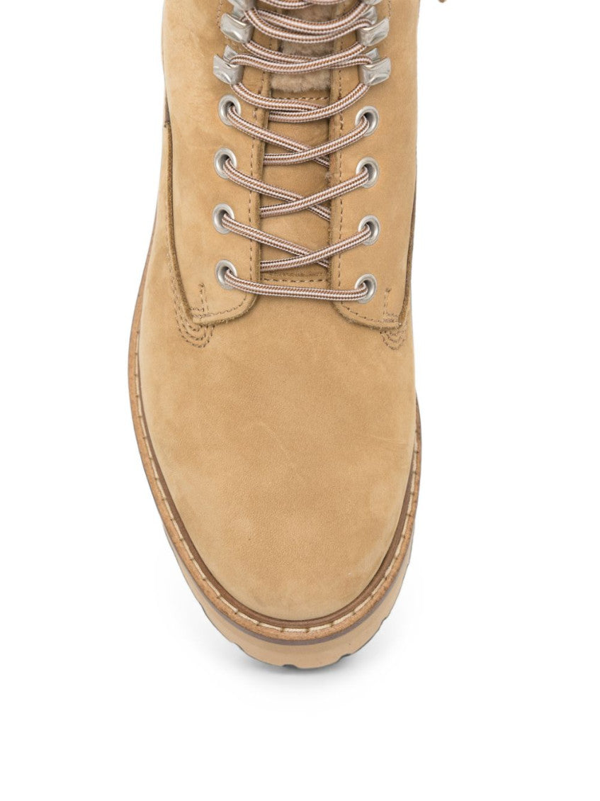 Beige Logo Boots 3