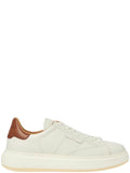 White Color Block Classic Sneakers 1