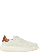 White Color Block Classic Sneakers 1
