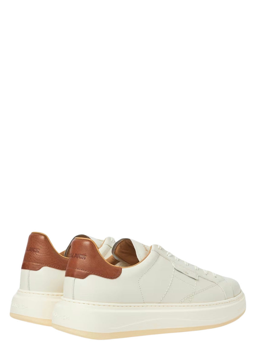 White Color Block Classic Sneakers 3