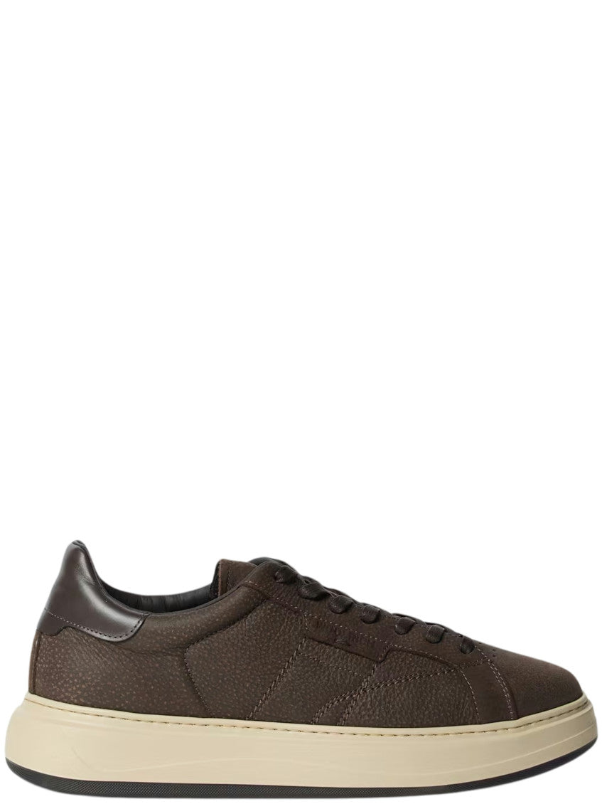 Brown Logo Classic Sneakers 1