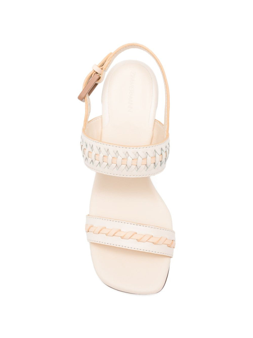 Off White Woven Alchemy Heels 4