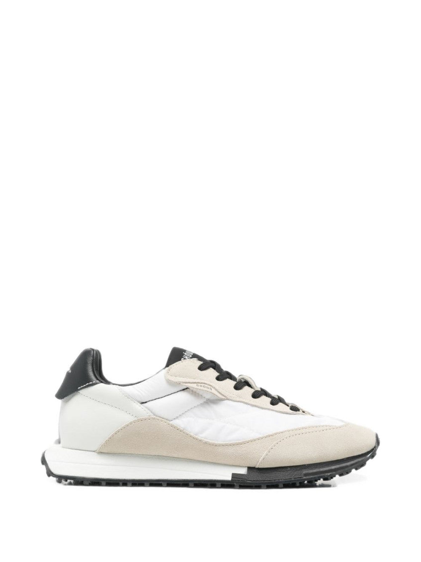 White Color Block Rush Sneakers 1