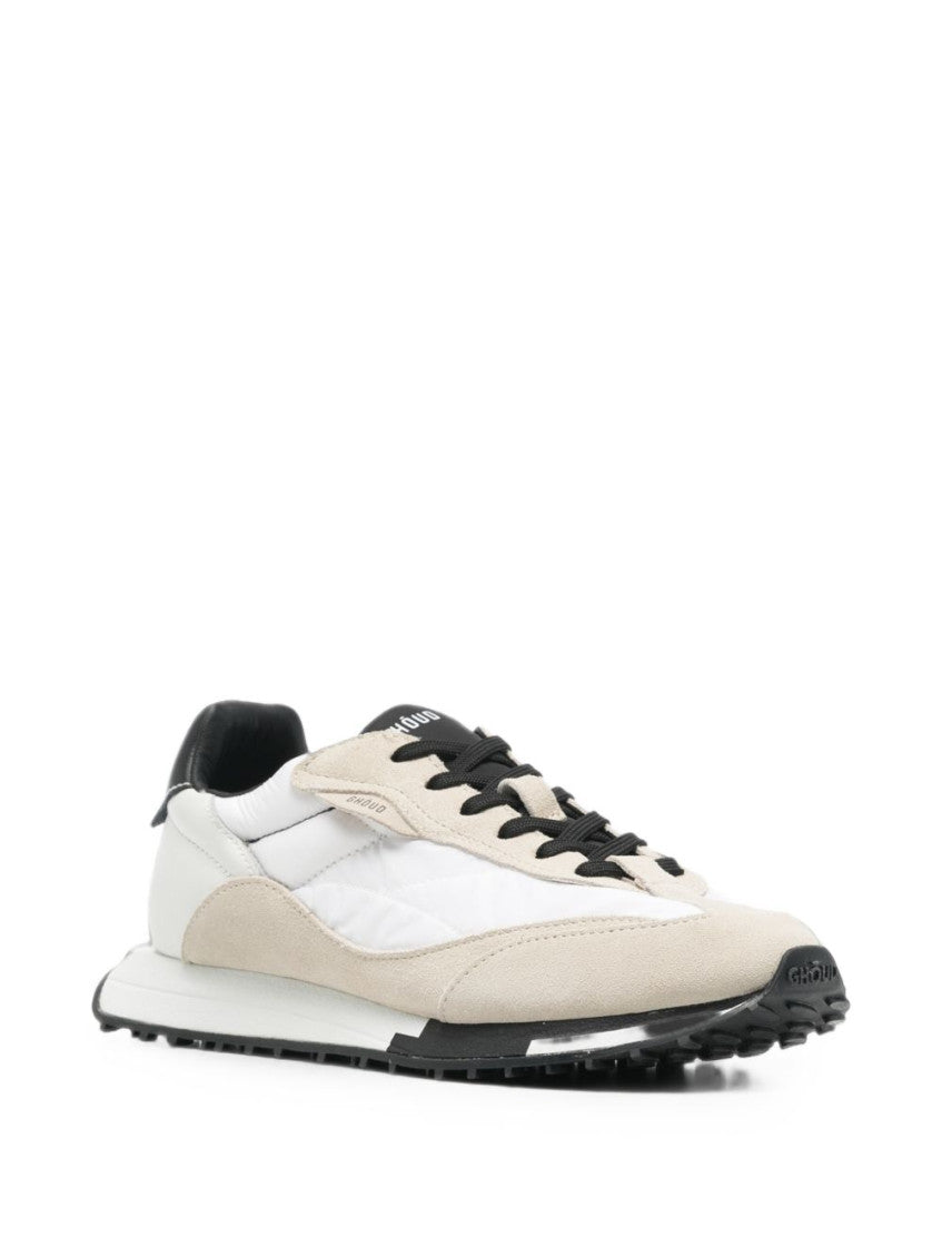 White Color Block Rush Sneakers 3