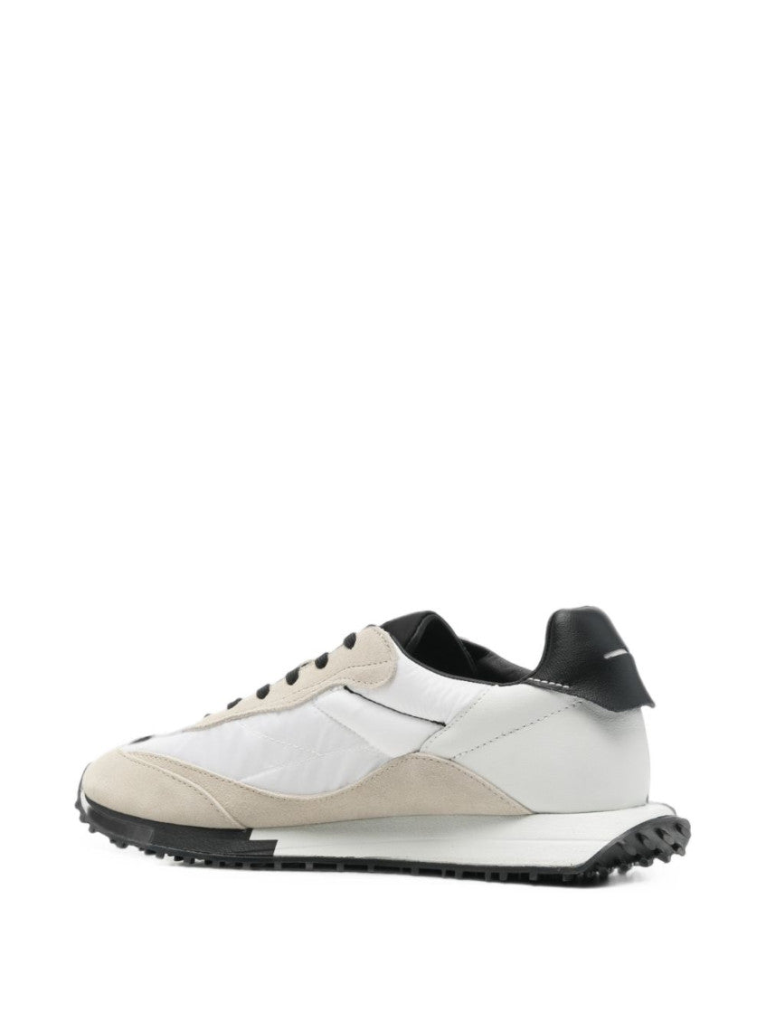 White Color Block Rush Sneakers 4