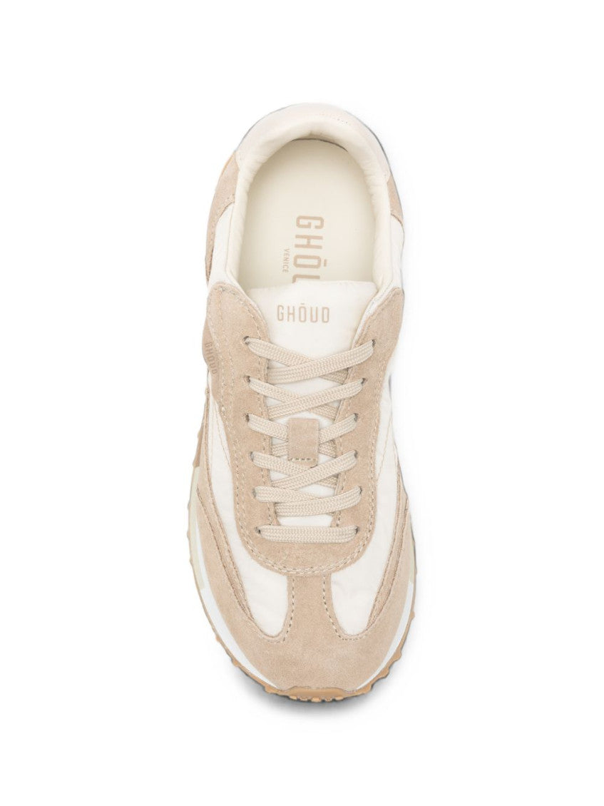 Beige Color Block Rush M9 Sneakers 3