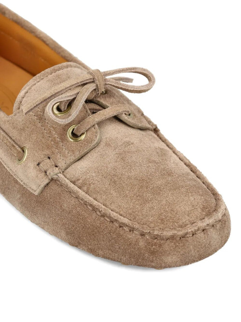 Beige Suede Loafers 4