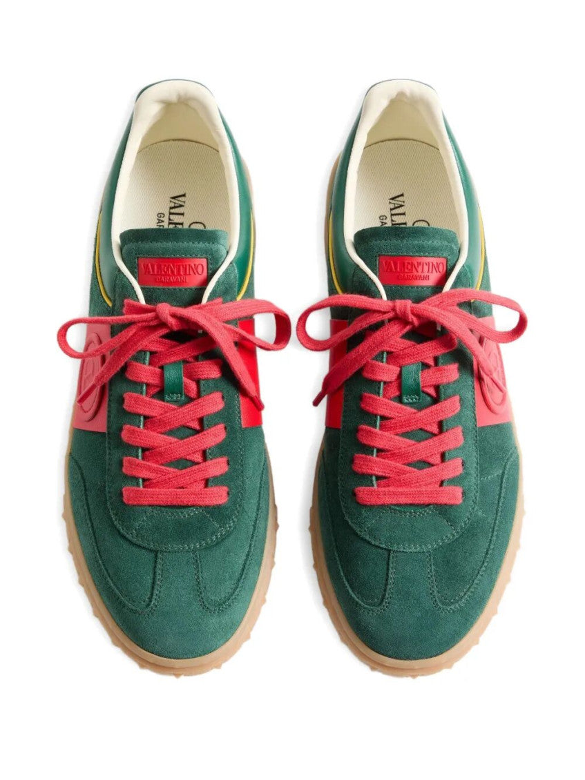 Green Lace Up Sneakers 2