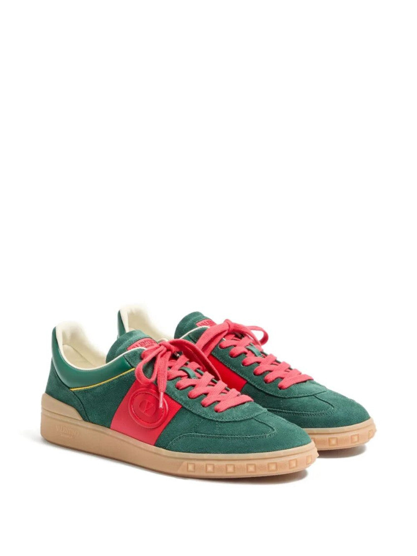 Green Lace Up Sneakers 3