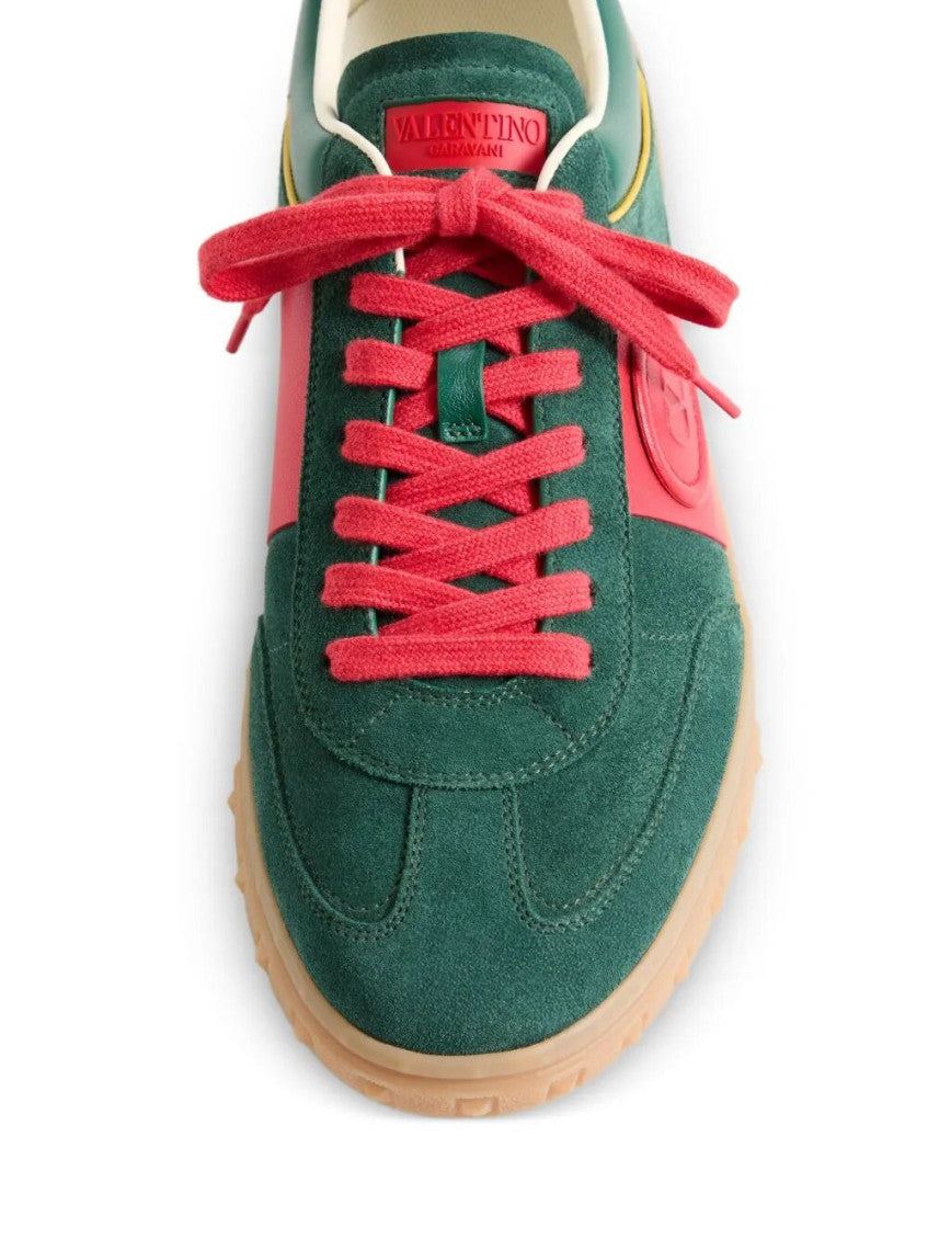 Green Lace Up Sneakers 4