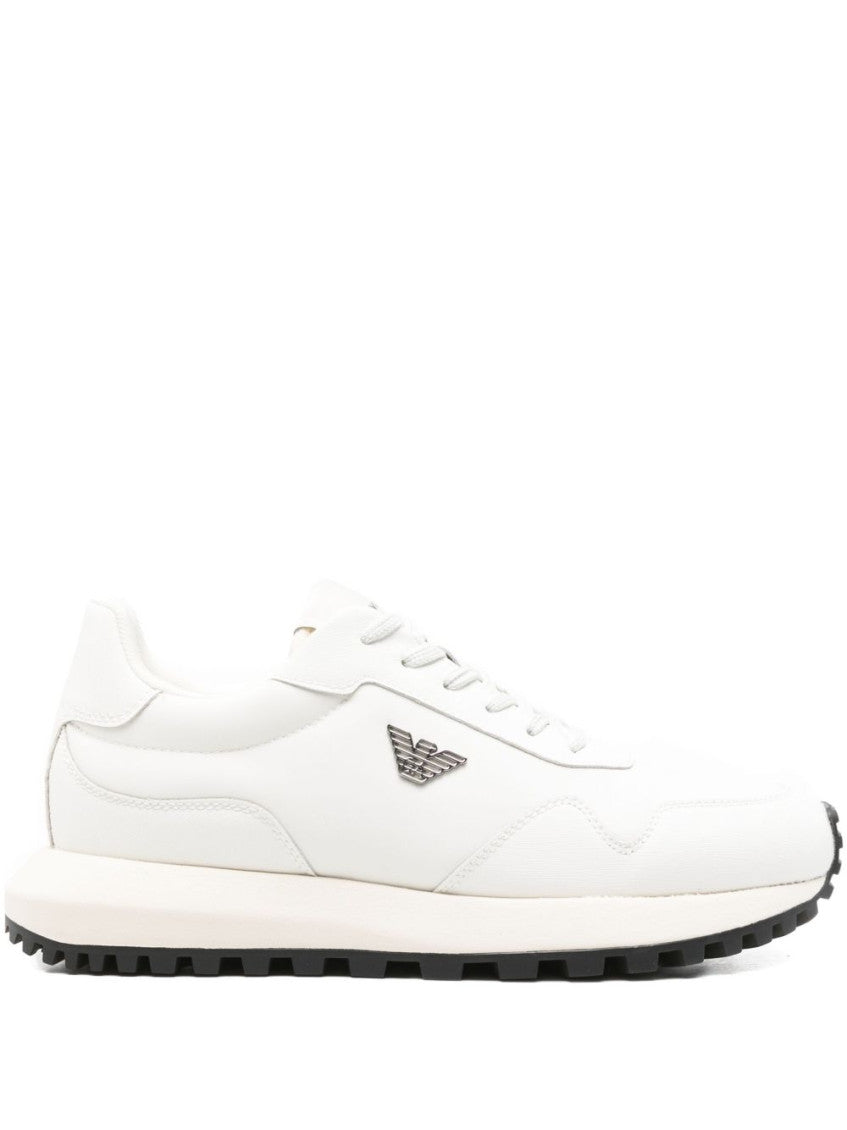 White Logo Sneakers 1