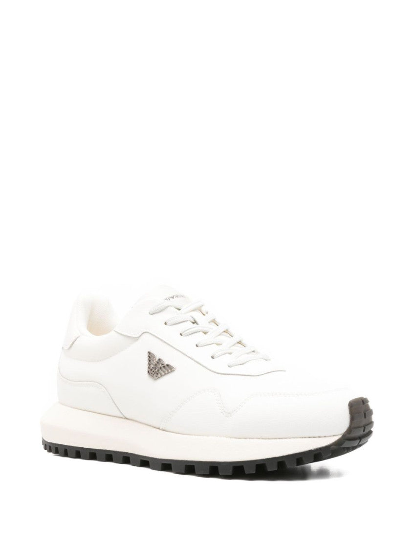 White Logo Sneakers 3