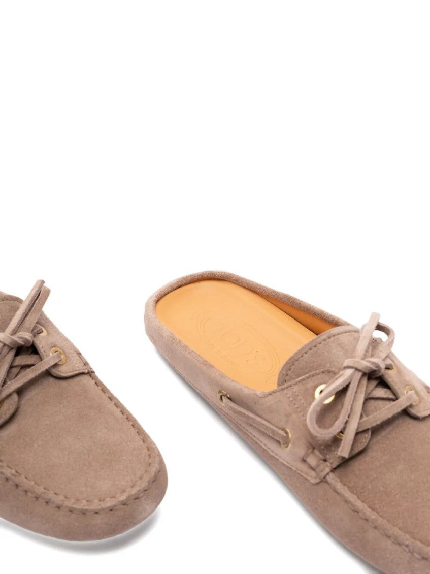 Taupe Suede Loafers 4