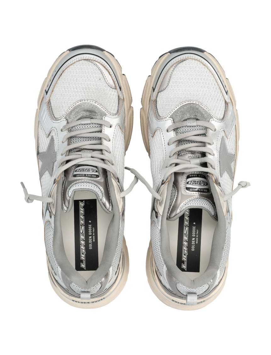 Silver Lace-up Sneakers 2