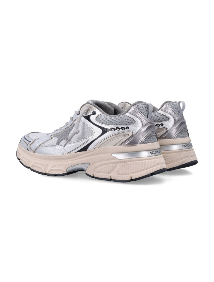 Silver Lace-up Sneakers 4