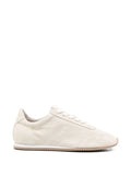 Beige Leather Sneakers 1