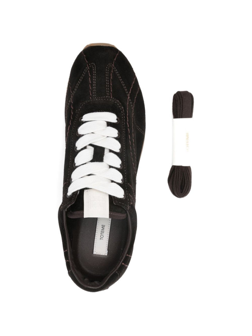 Dark Brown Leather Sneakers 4