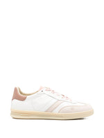 Pink Double U Leather Sneakers 1