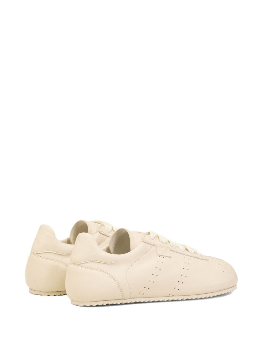 Off White Lace Up Sneakers 2