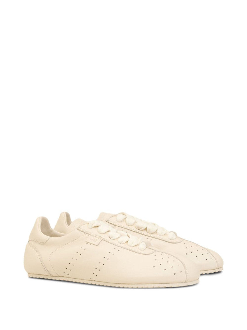 Off White Lace Up Sneakers 5