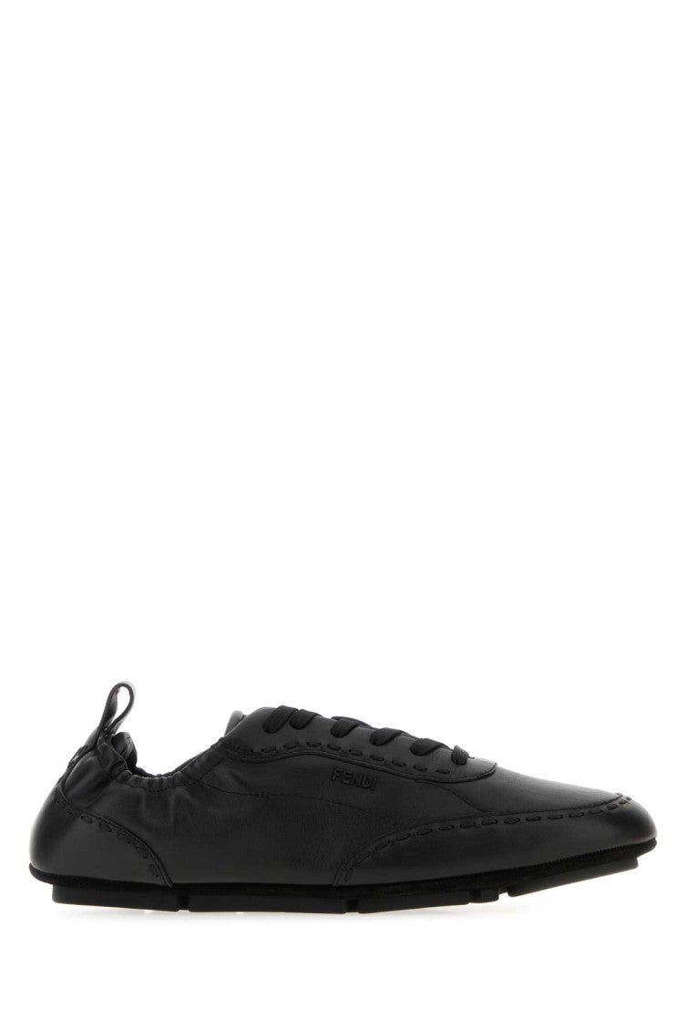 Black Leather Sneakers 1