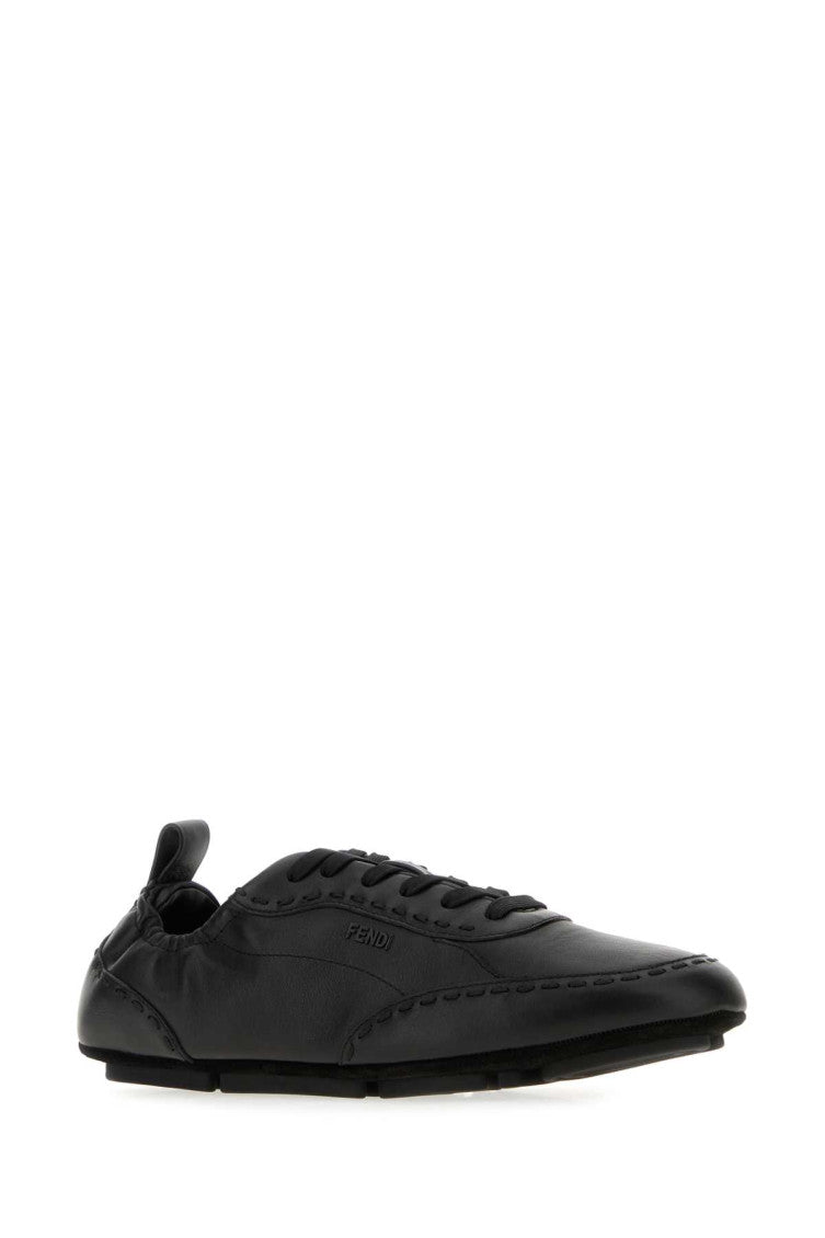 Black Leather Sneakers 2