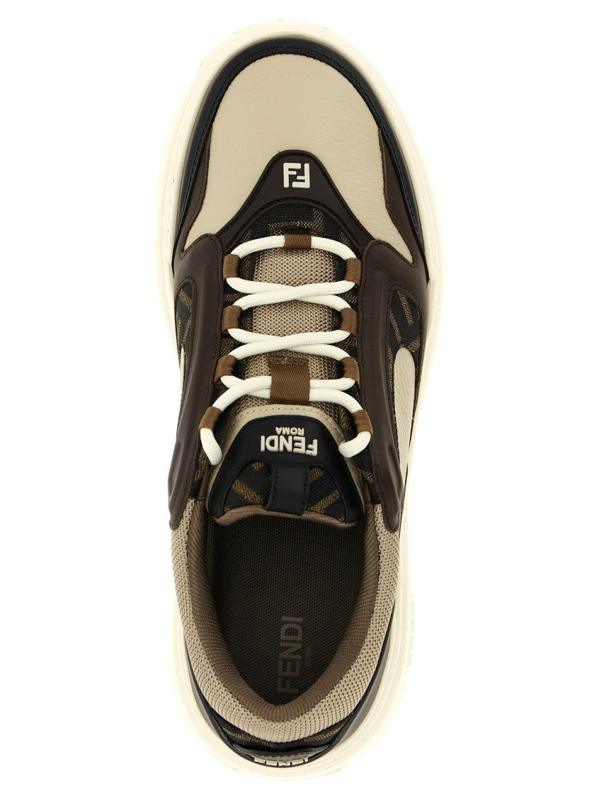 BlackWhite 'Force' Sneakers 4