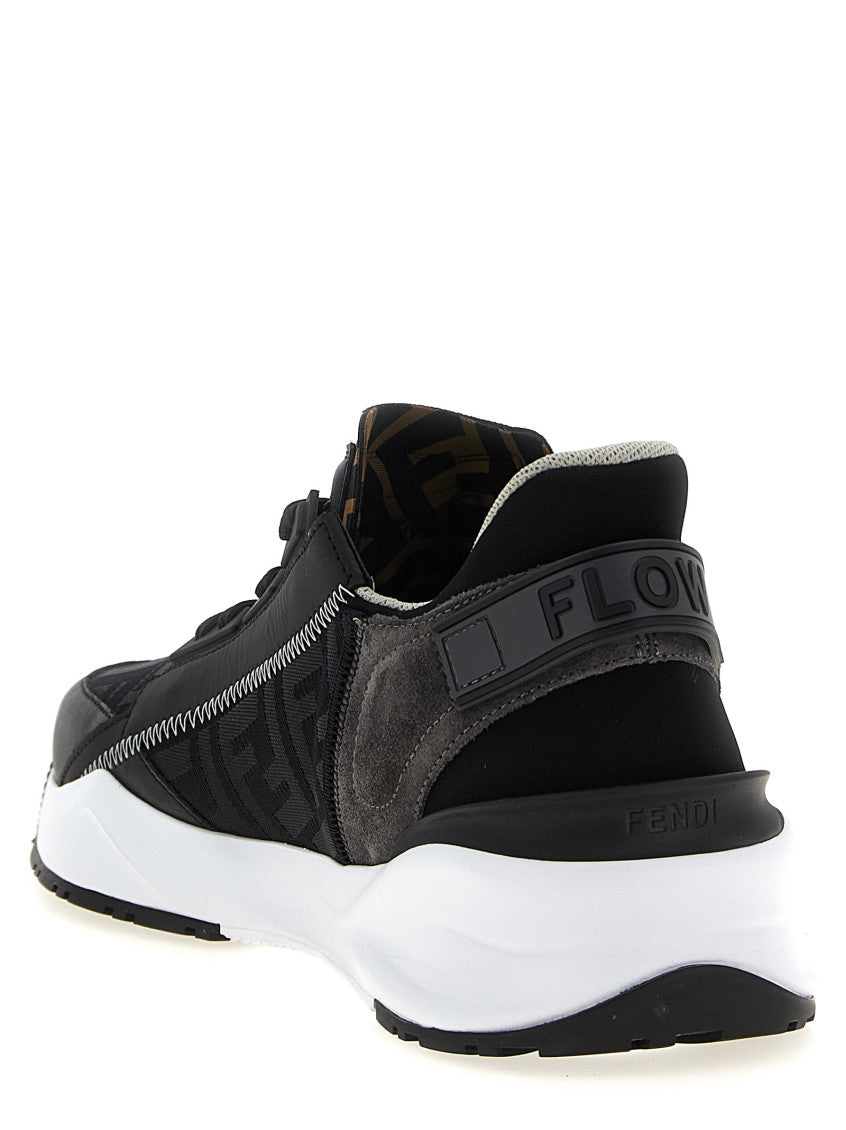 Black Jacquard Logo Sneakers 4
