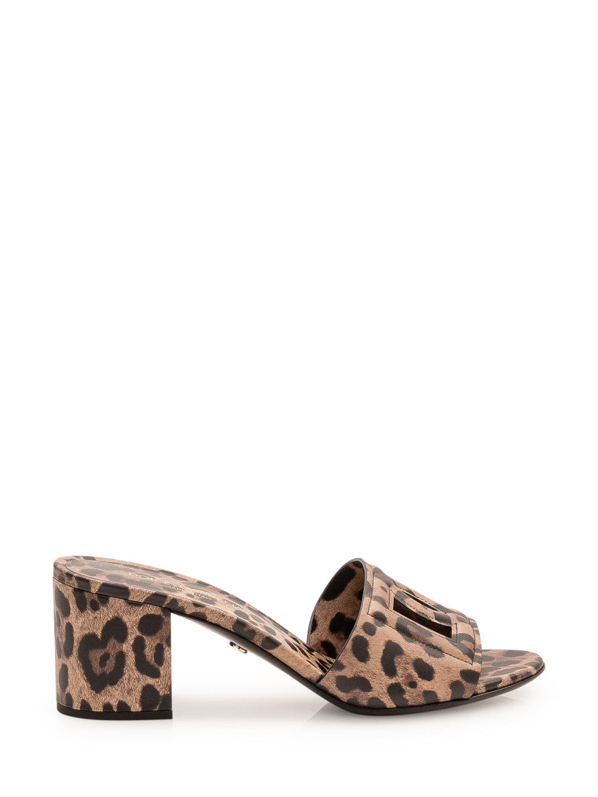 Leopard Print Slip On Heels 1