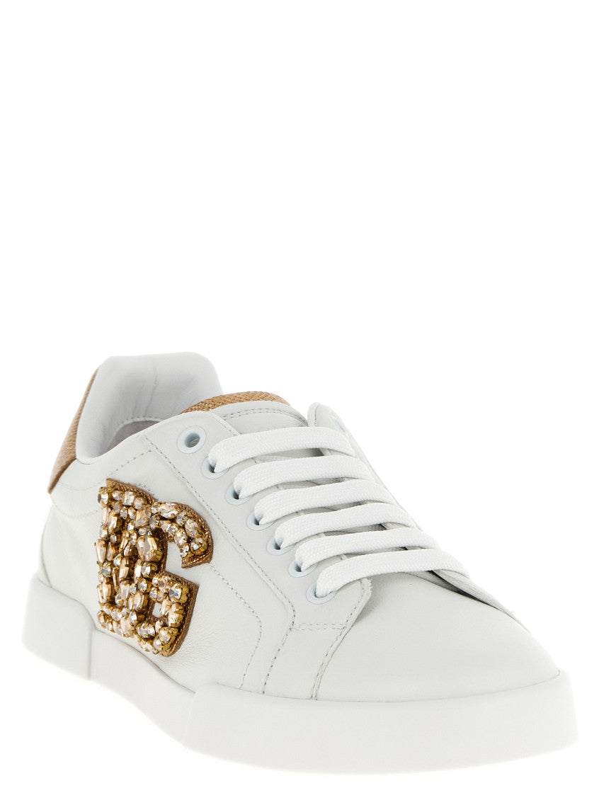 Golden Embellished Sneakers 2
