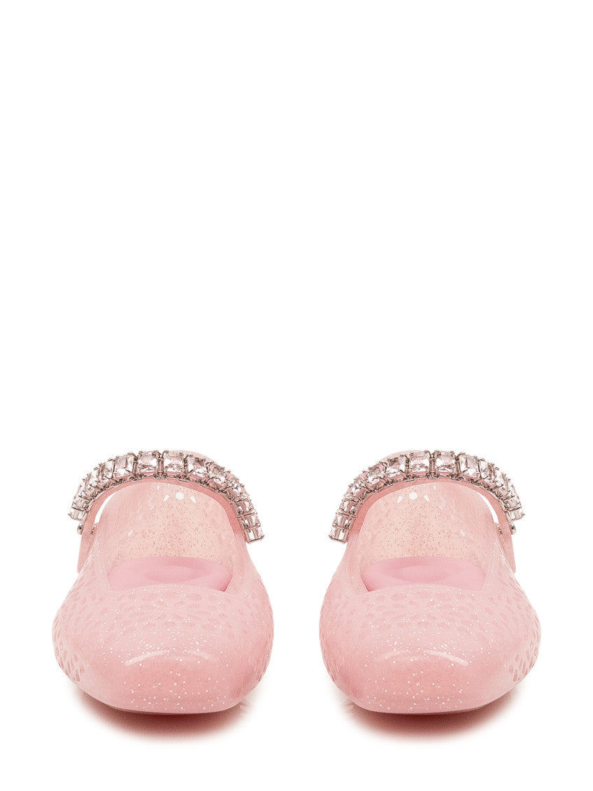 Pink Embellished Ballet Flats 3