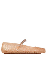 Light Brown Embellished Ballet Flats 1