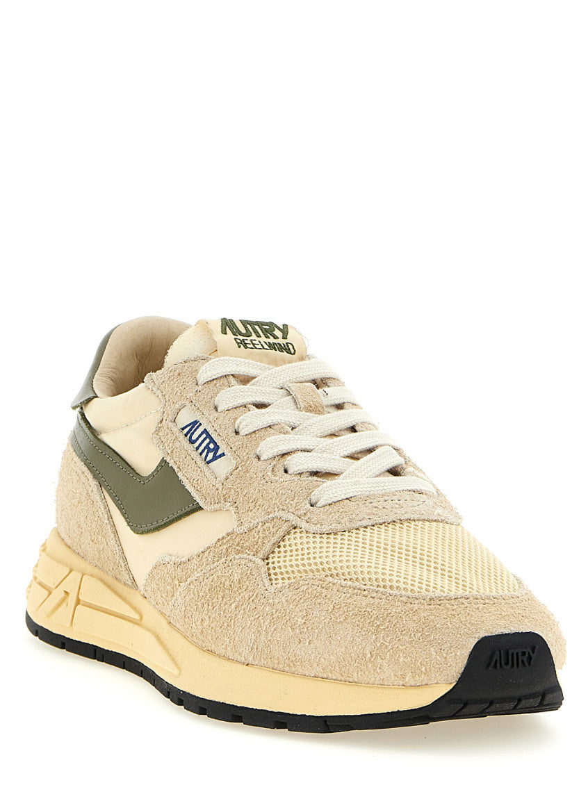 Beige Color Block Sneakers 2