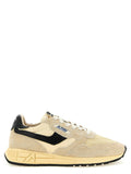 Beige Color Block Sneakers 1