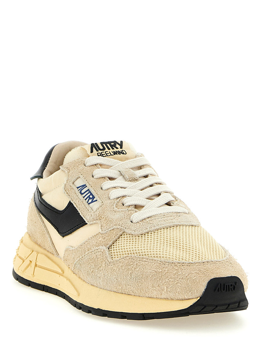 Beige Color Block Sneakers 2