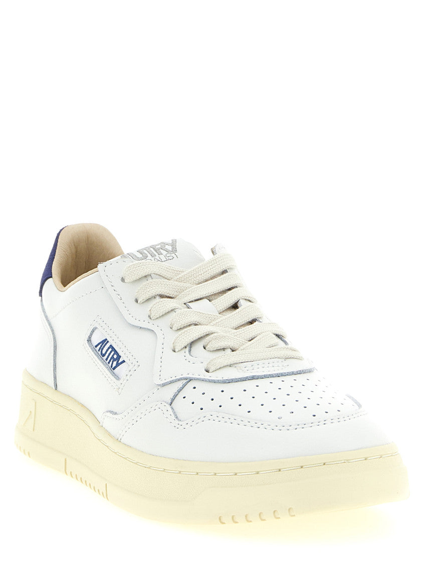 White Color Block Sneakers 2