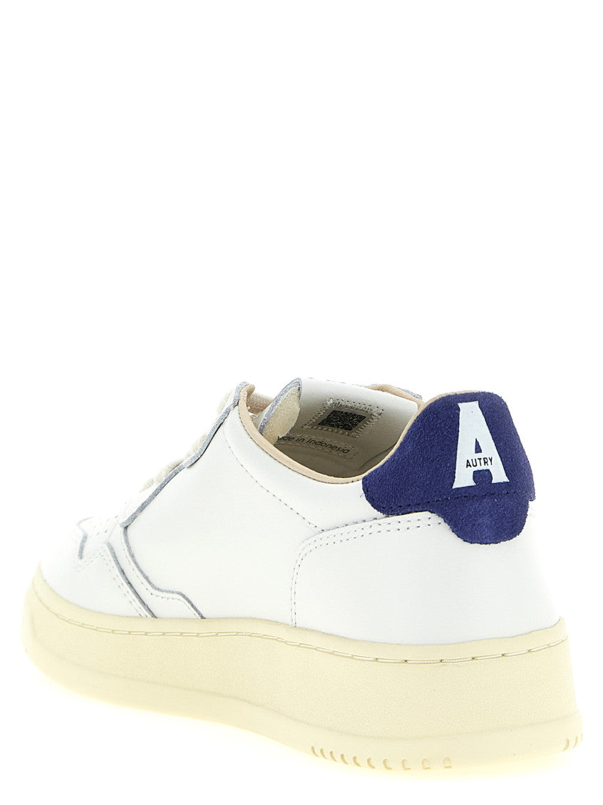 White Color Block Sneakers 3
