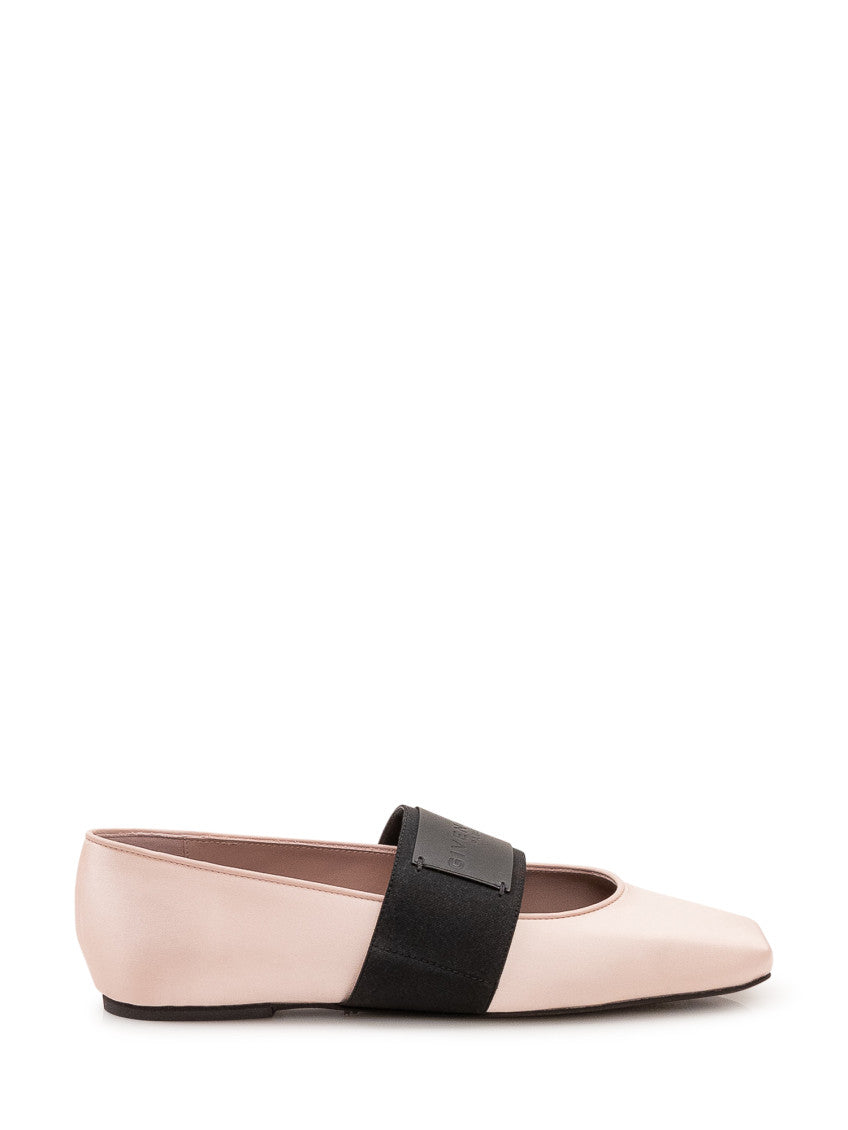 Pink Logo Ballet Flats 1