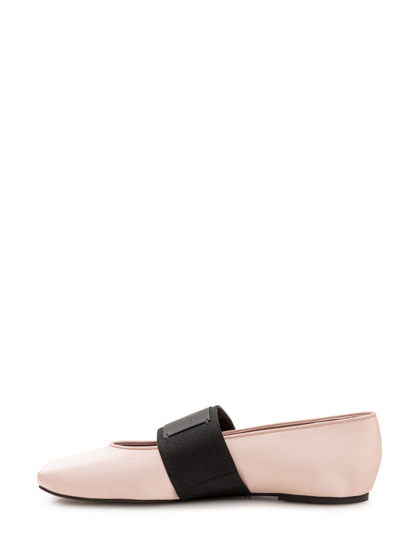 Pink Logo Ballet Flats 4