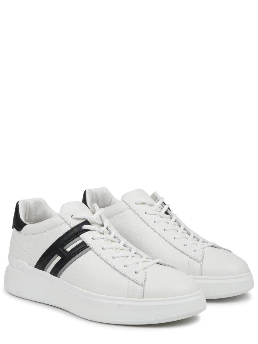 BlackWhite Color Block Sneakers 2