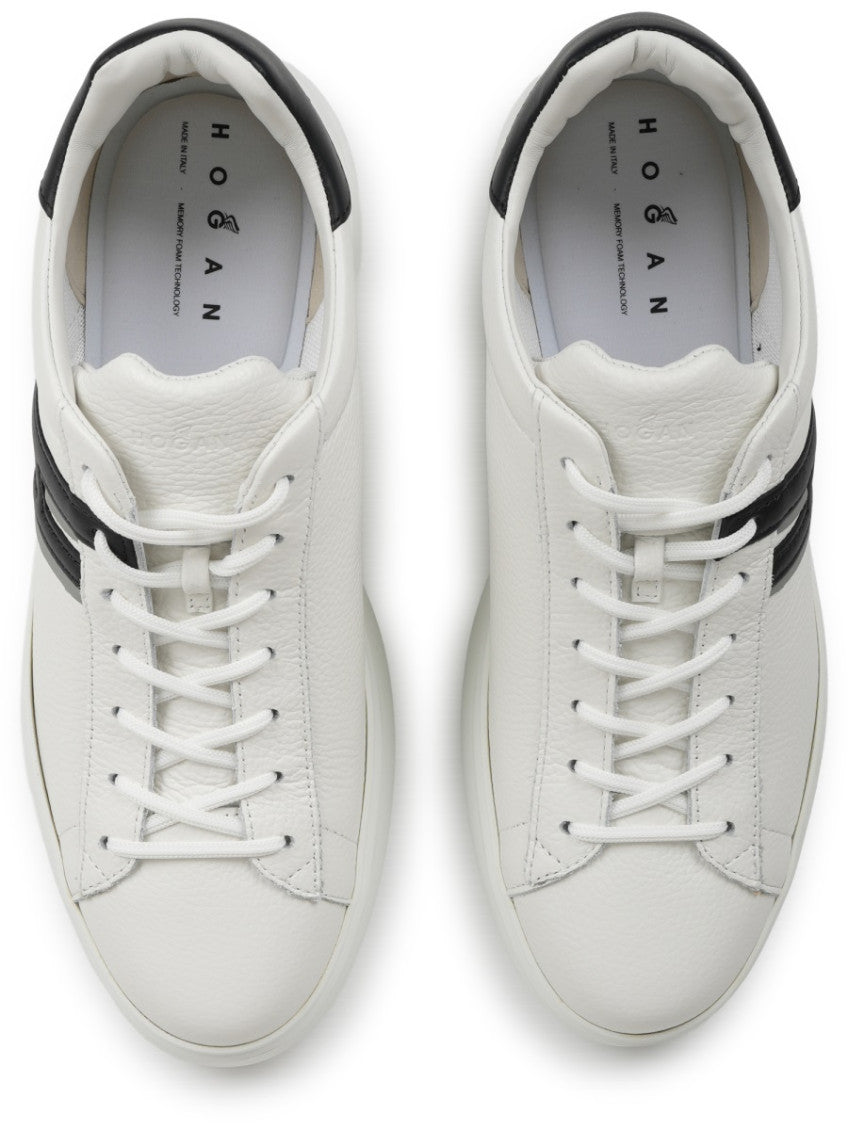 BlackWhite Color Block Sneakers 3