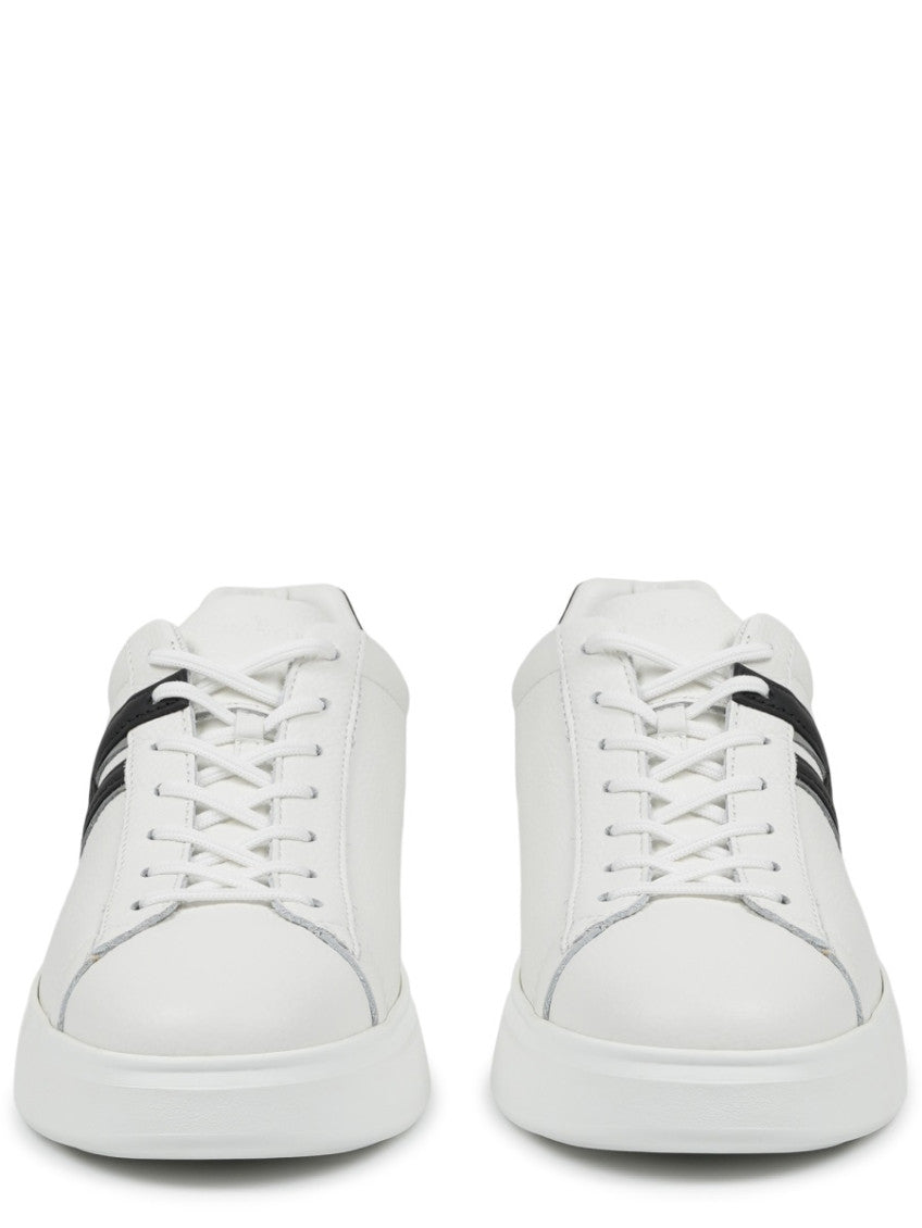 BlackWhite Color Block Sneakers 4